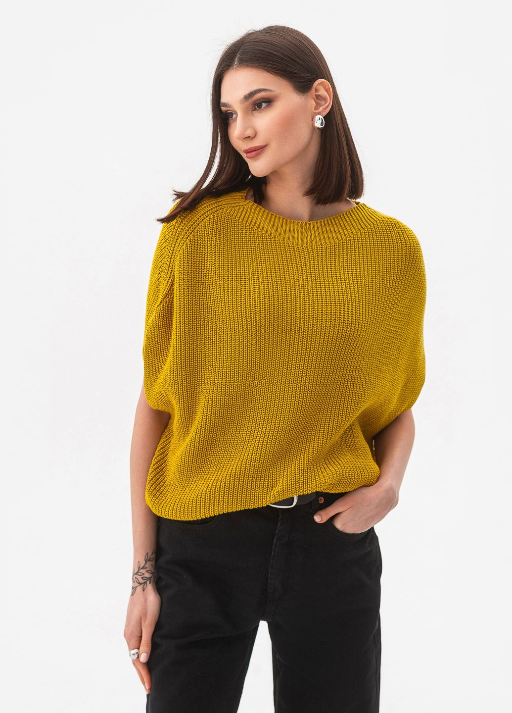 Стильна бавовняна безрукавка SVTR (327842299)