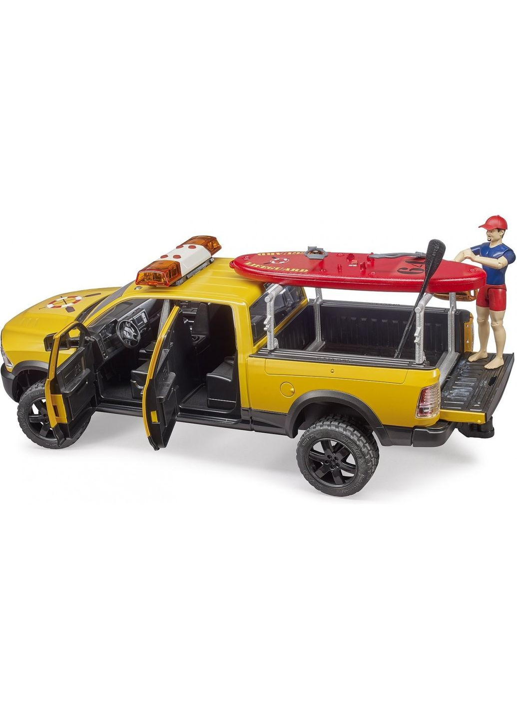 Набор джип водных спасателей RAM 2500 Power с фигуркой () Bruder 02506 (342715053)