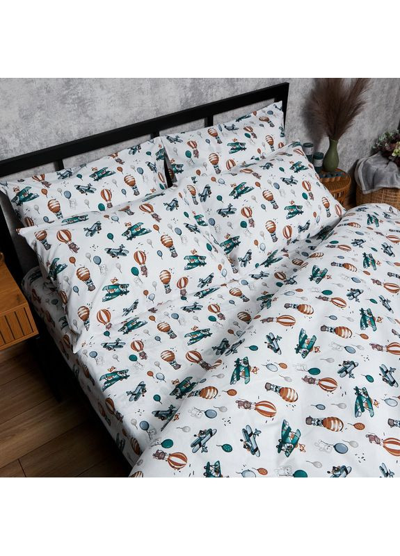 Комплект постельного белья Бязь Gold Люкс «» Семейные 160х220х2 наволочки 2х40х60 (MS-820006190) Moon&Star Cloud Adventures (356114701)