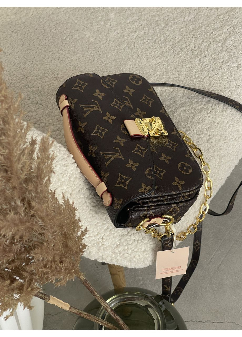 Жіноча сумка метис коричневий міні через плече Pochette Metis East West Monogram No Brand (369935738)