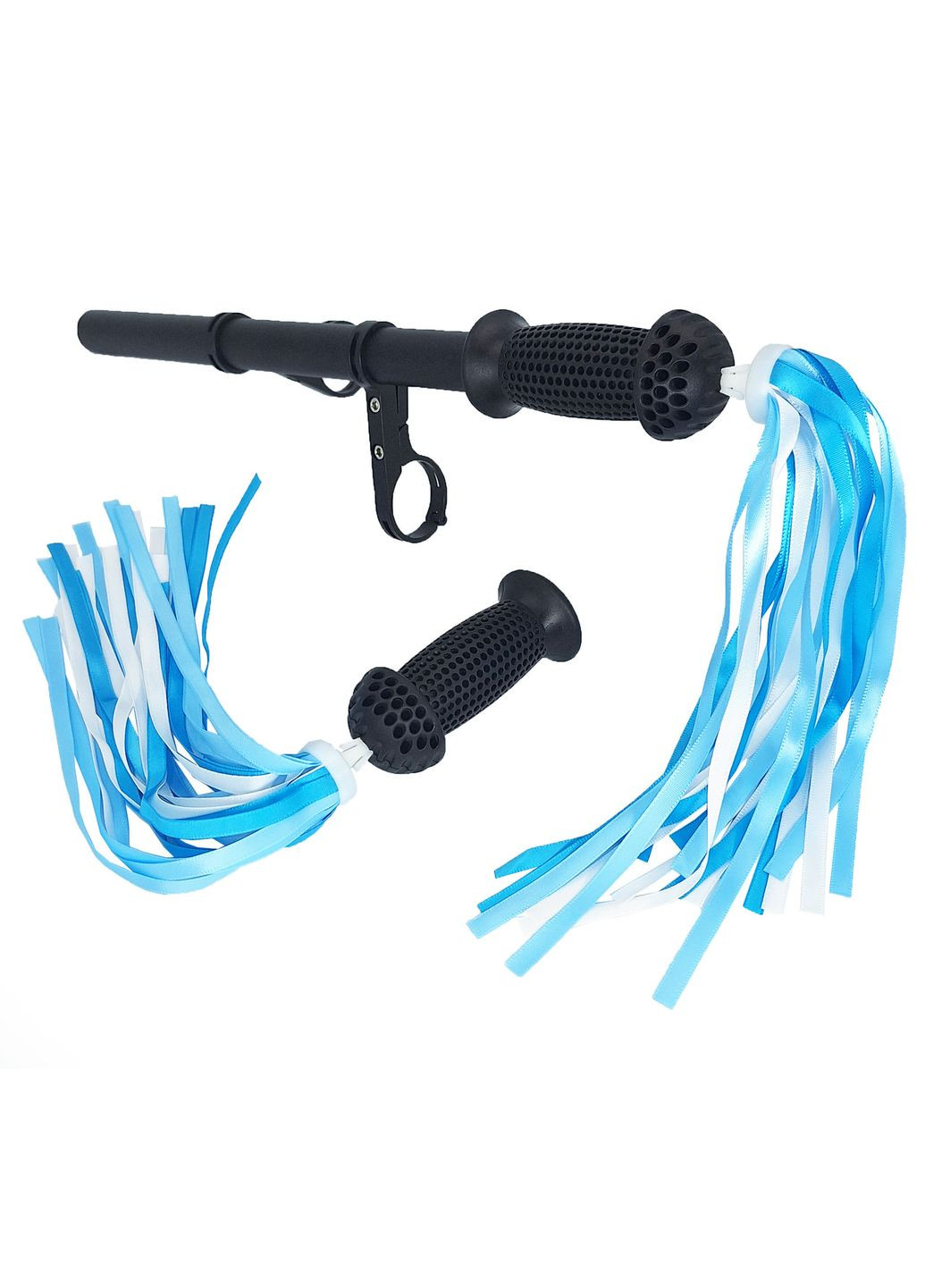 Стрічки в кермо дитячого велосипеда / самоката атласні блакитні (G00010531) No Brand (362574384)