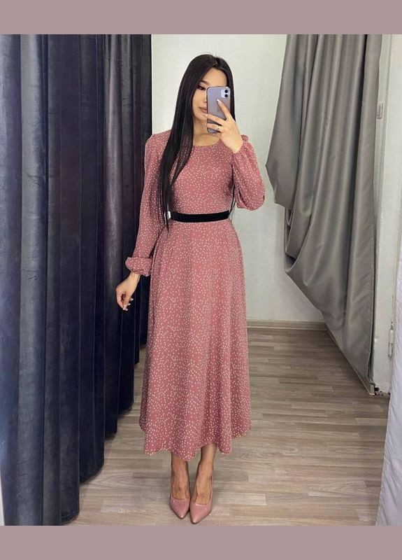 Рожева сукня міді Fashion