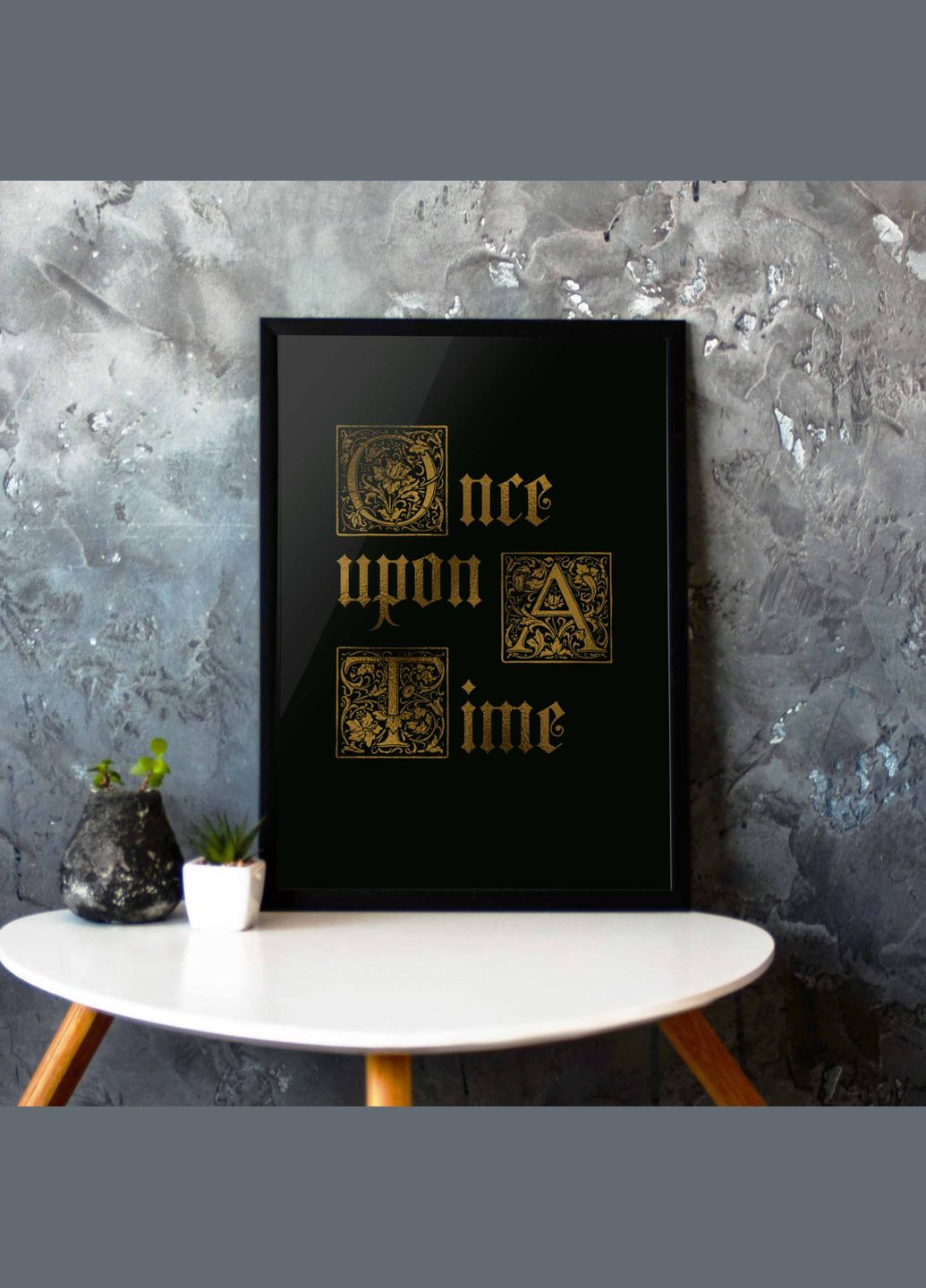 Постер "Once upon a time" A3 (BD-pl-61) gold-black BeriDari (311218581)