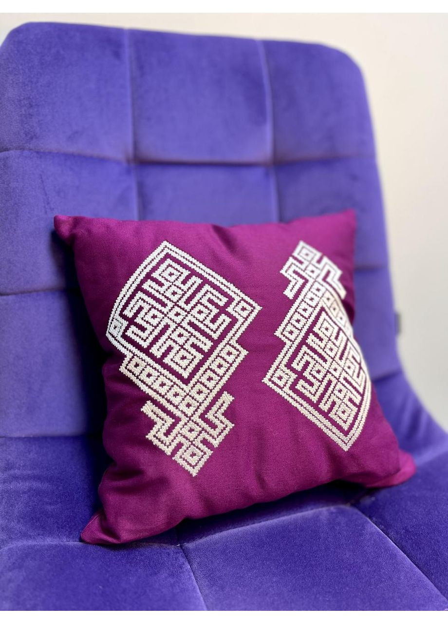 Подушка оберег Макошь 31x31 см фуксия котон (NF0129) Tiferet-NF (371772228)