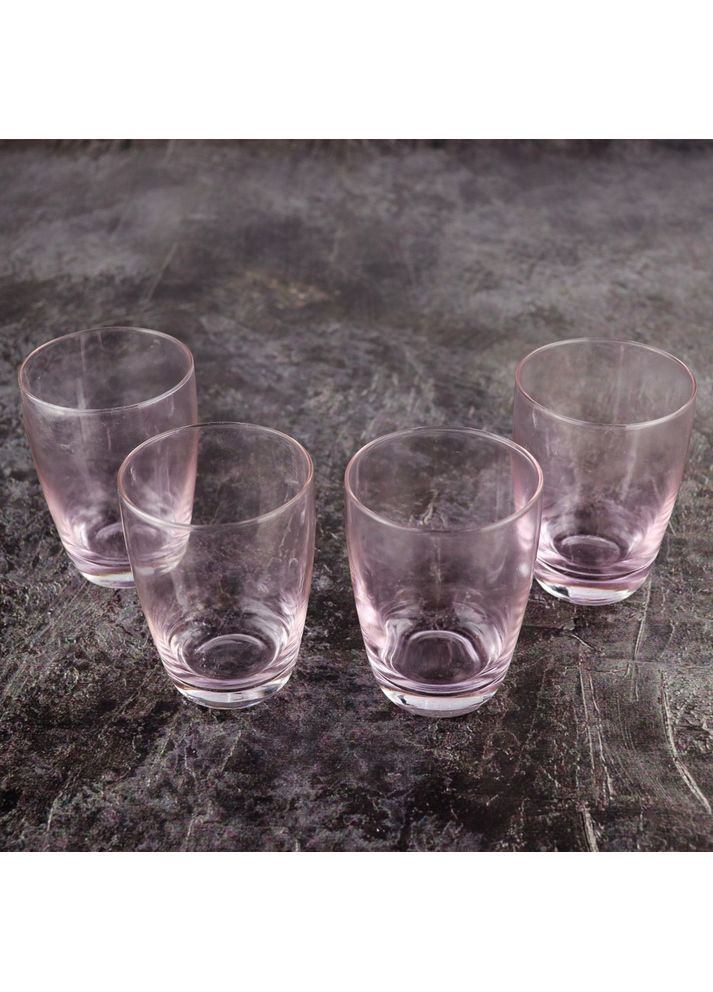 Набір склянок низьких Variation Shades Pink D4843 340 мл 4 шт Luminarc (350918698)