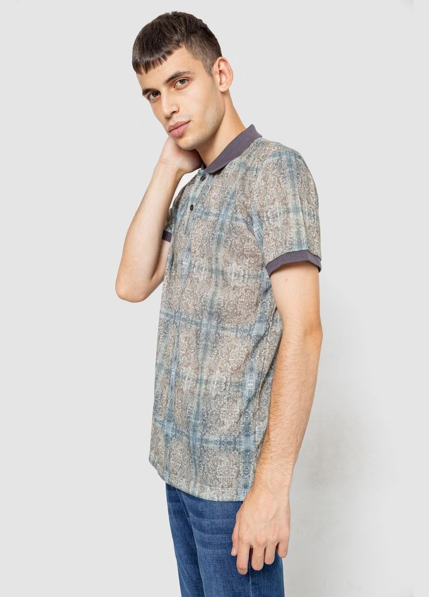 Поло чоловіче з принтом Ager 247R318 (301407426)