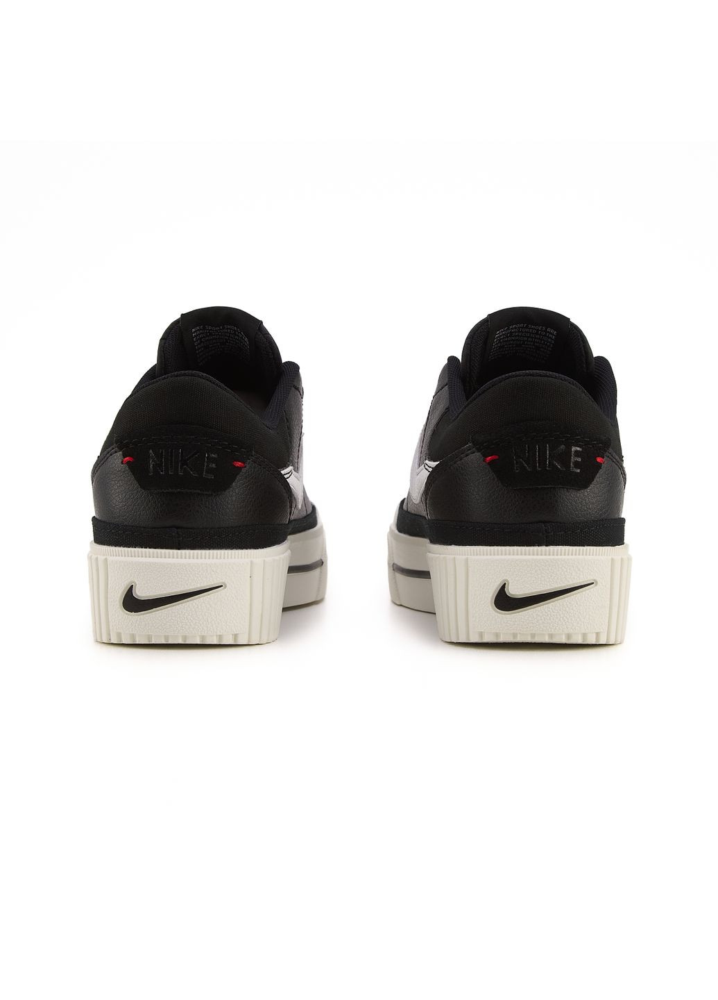 КРОСІВКИ ЖІНОЧІ NIKE COURT LEGACY LIFT BLACK WHITE НАЙК КОУРТ ЛЕГАСІ No Brand чорні демісезони (367177629)