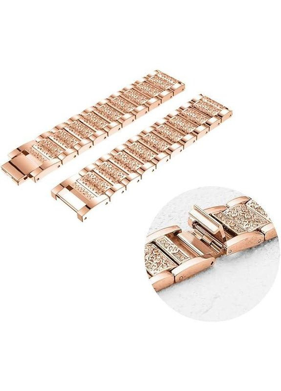 Браслет инкрустированный стразами, 20 мм для смарт-часов + инструмент для регулировки длины в подарок. No Brand (370969377)