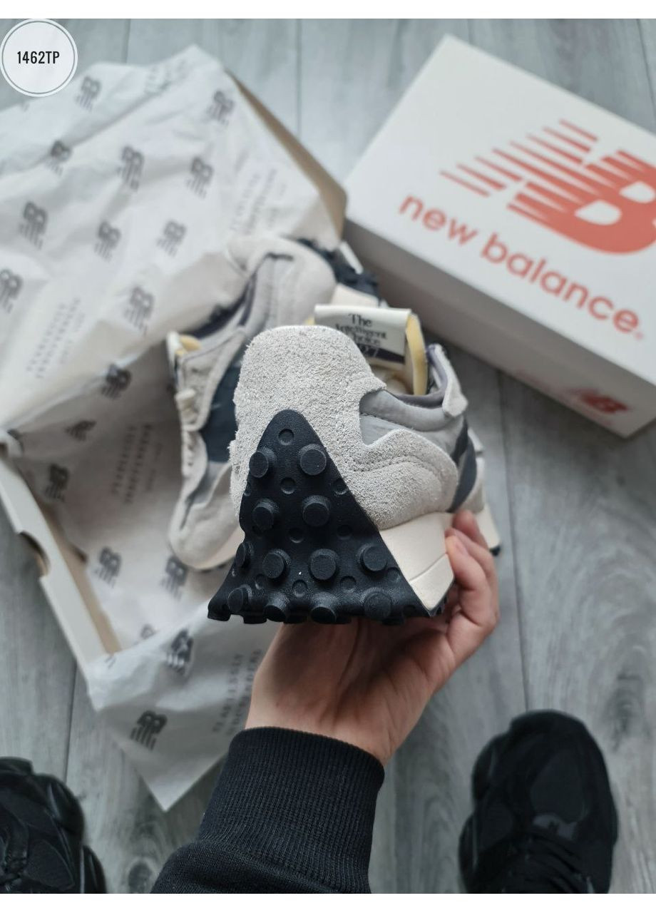 Серые демисезонные кроссовки мужские new balance 327 light grey нью беланс 327 No Brand