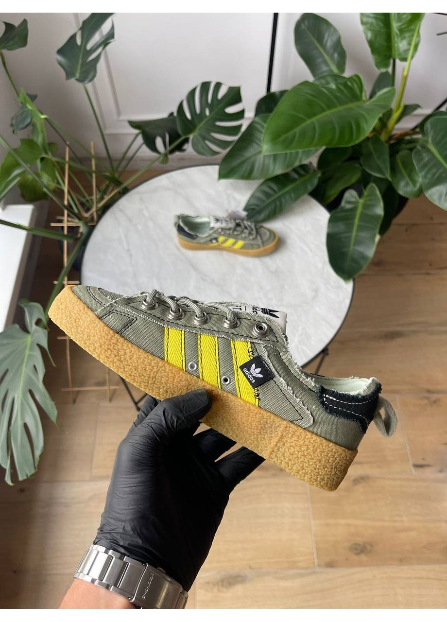 Хакі Осінні кросівки чоловічі і жіночі adidas campus 80s khaki | адідас кампус 80 хакі No Brand