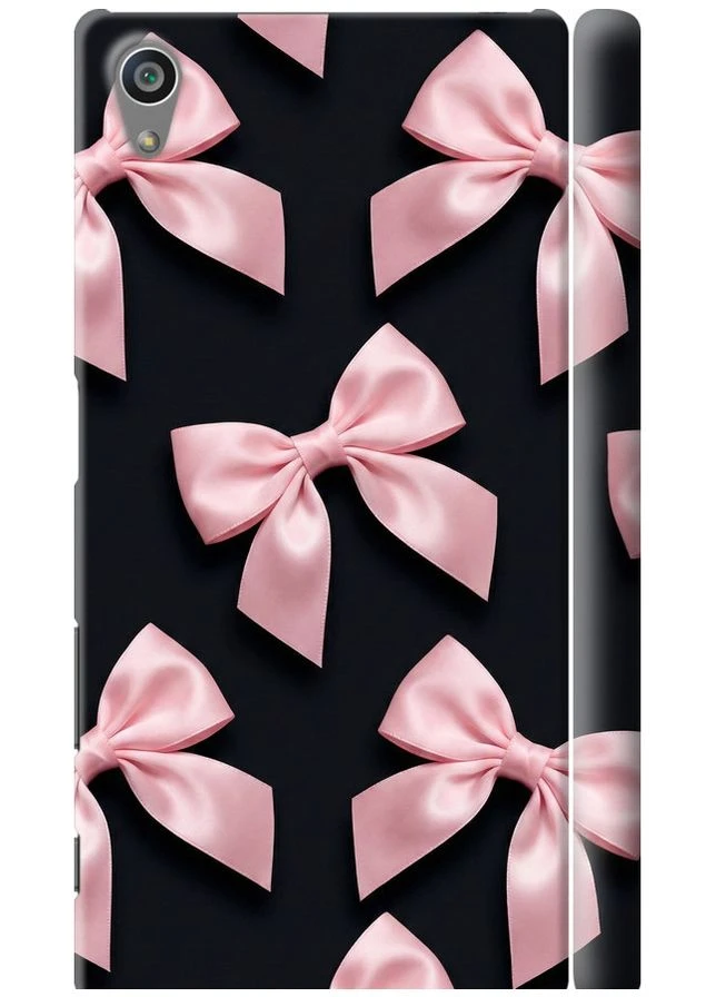 3D пластиковый матовый чехол 'Coquette Ribbons Dark Coquette' для Endorphone Sony Xperia Z5 E6633 (385573331)