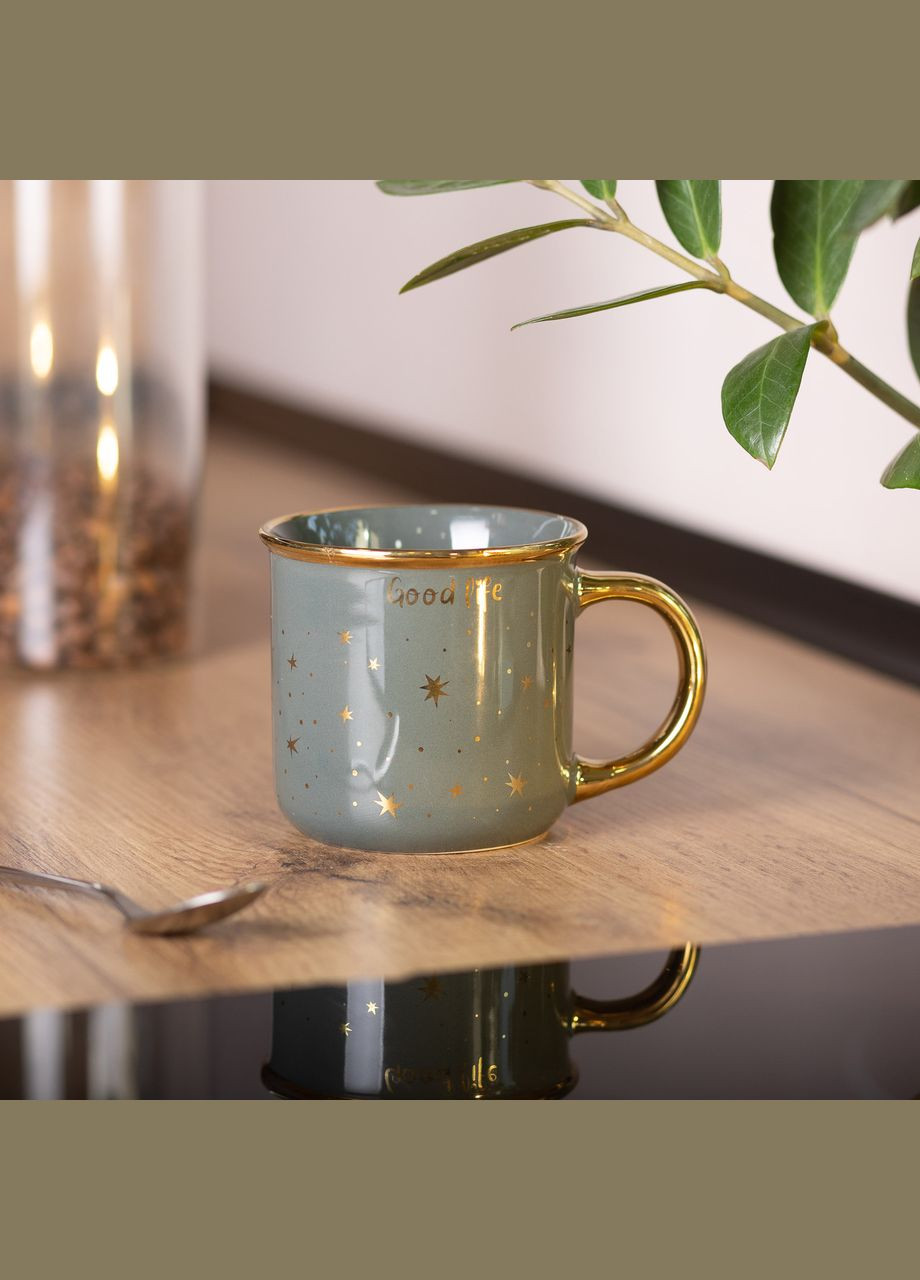 Чашка керамічна Good life 320 мл, зелений Ceramic (323160149)