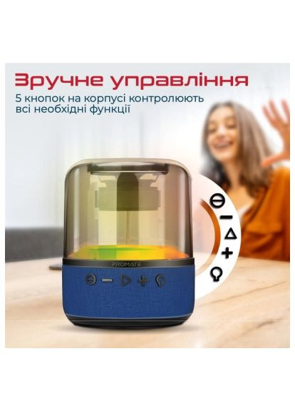 Акустична система (glitz-l.blue) Promate Glitz-L Blue (366104408)