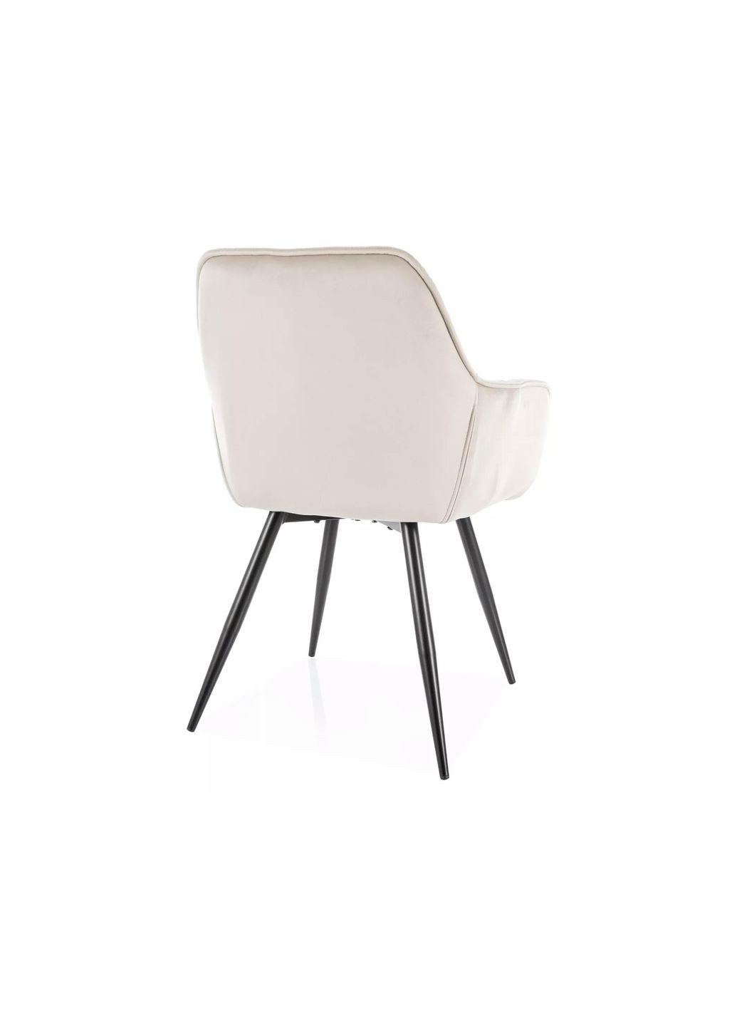 Стілець кухонний CHERRY VELVET чорний каркас / світлий беж BL.30 CHERRYVCJBE30 Signal (372178527)