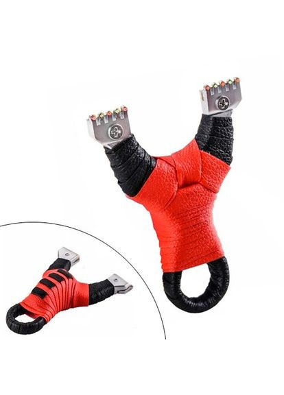 Рогатка с жидкостным уровнем для спорта, охоты, рыбалки, красная оплетка, 105892 No Brand (371896927)