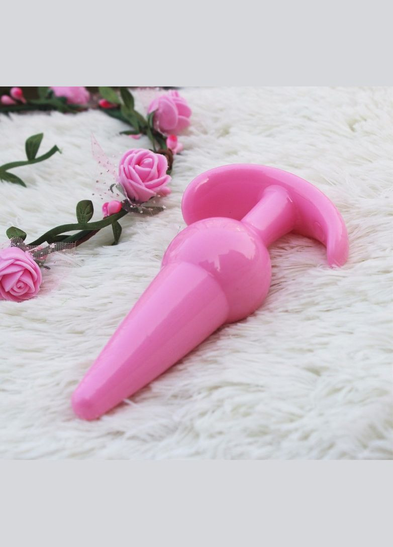 Анальна пробка 3.8 см Silicon Big Plug велика силіконова Чорний No Brand (303879223)