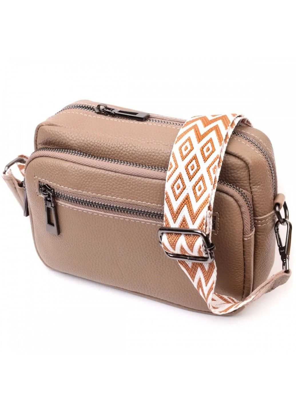 Молодіжна жіноча шкіряна сумка через плече 22638 Vintage (298793403)