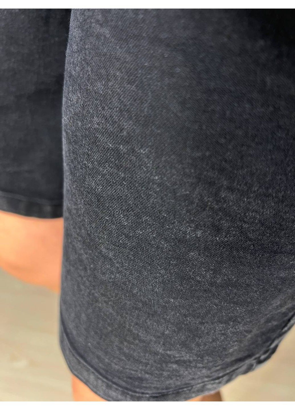 Шорты женские джинсовые Yingguoxiang 9062-1 мом с резинкой на талии и подворотом черные No Brand (332564932)