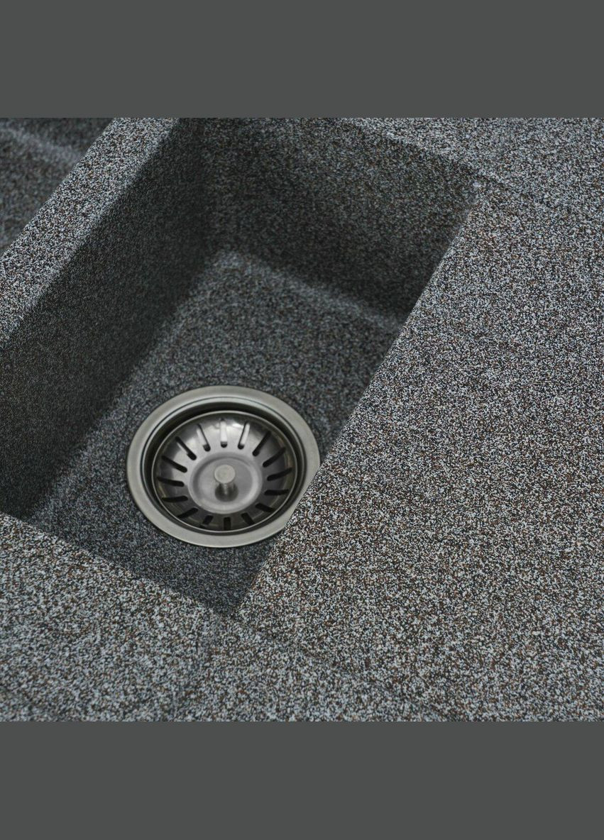 Гранитная мойка для кухни 7850W TOSKANA матовая Микс Platinum (342071913)