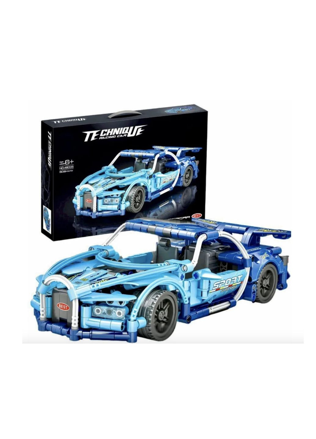 Конструктор машина "Bugatti Chiron" 509 деталей Bella (350627709)