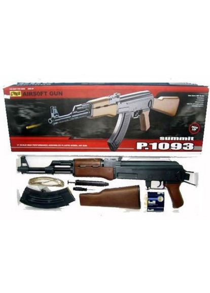 Дитячий Автомат Калашнікова АК-47 Р1093 на кульках 6 мм, метал і пластик Коричневий CYMA (360544435)