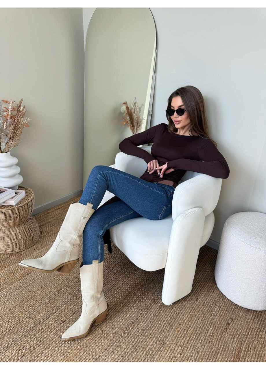 Жіноча туніка асиметричного крою з довгим розрізом MonCher (351554768)