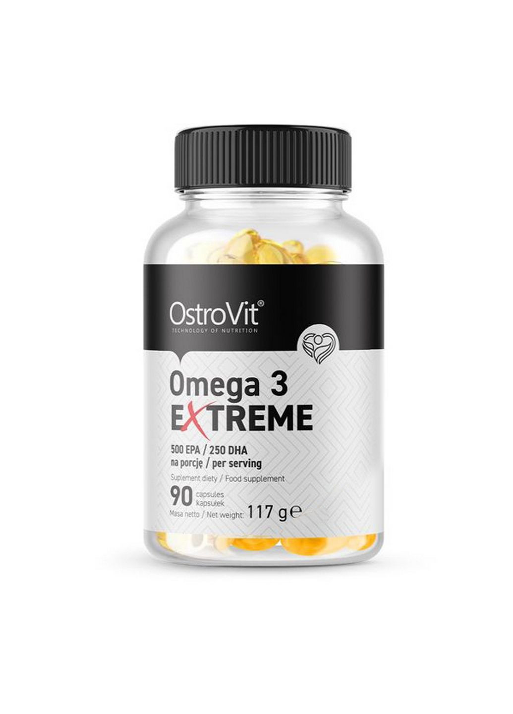 Жирные кислоты Omega 3 Extreme, 90 капсул Ostrovit (294926769)