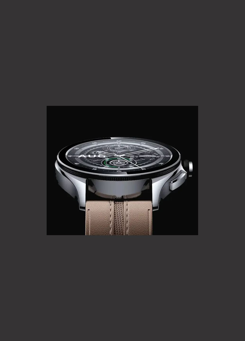 Годинник розумний Watch 2 Pro BHR7216GL сріблястий корпус коричневий ремінець шкіра Xiaomi (280877416)