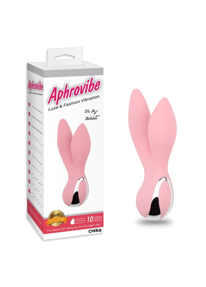 Вибратор с 2 отростками Aphrovibe Light Pink Oh My Rabbit Chisa (297397724)