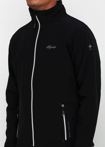 Чорна демісезонна куртка демісезонна водовідштовхувальна та вітрозахисна для чоловіка 201440003 чорний Kjelvik