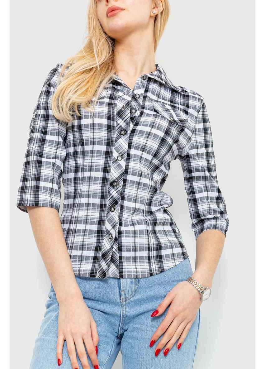 Черно-белая рубашка Ager