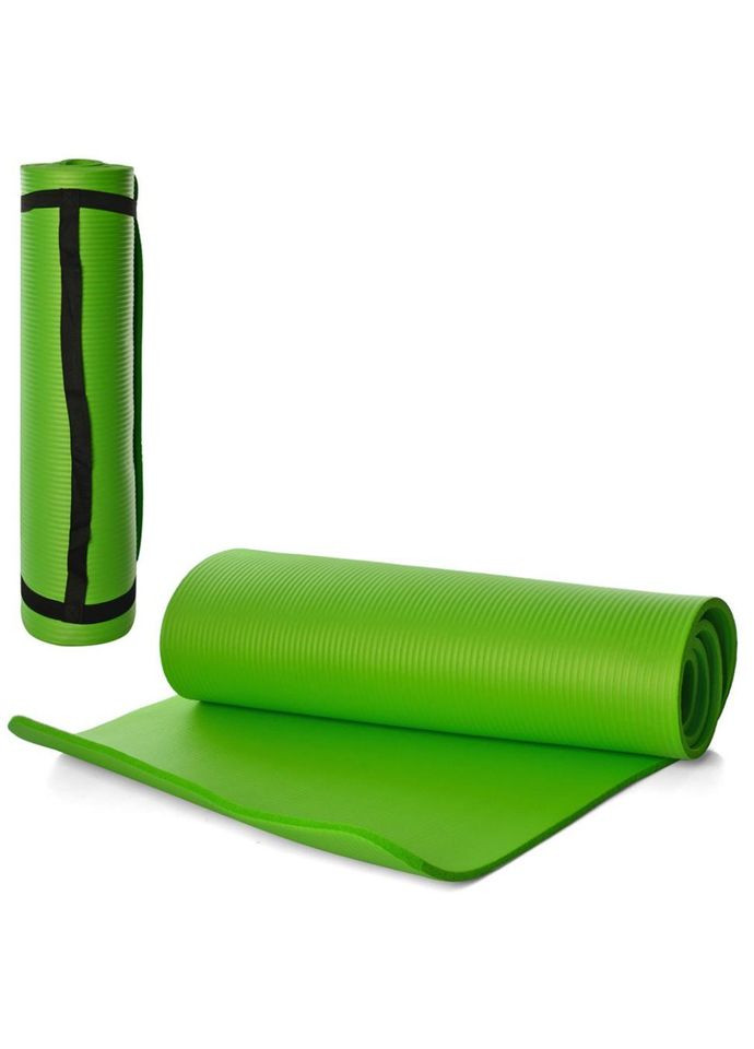 Коврик для йоги Profi MS 2608-27-GR, NBR, размер 183 х 61 см, толщина 10 мм No Brand (330017785)