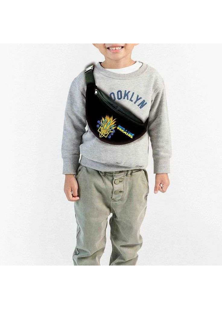 Набір дитячий тризуб Україна рюкзак 36х27см сумка-бананка, кружка з принтом для хлопчика (1653) (1330593) Brand (373263175)