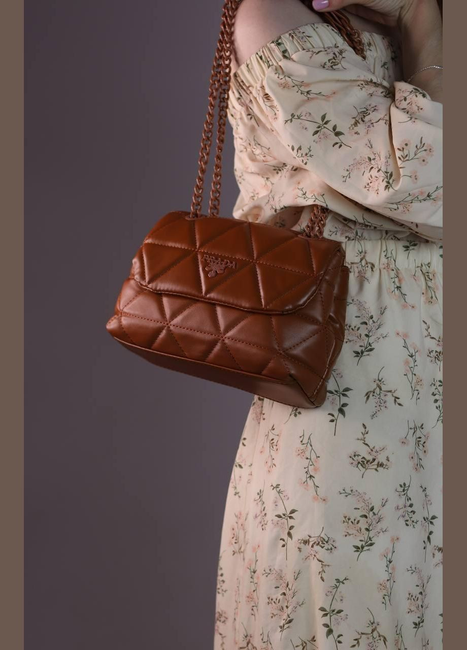 Женская сумка Prada Nappa spectrum brown, женская сумка Прада коричневого цвета No Brand (307925679)