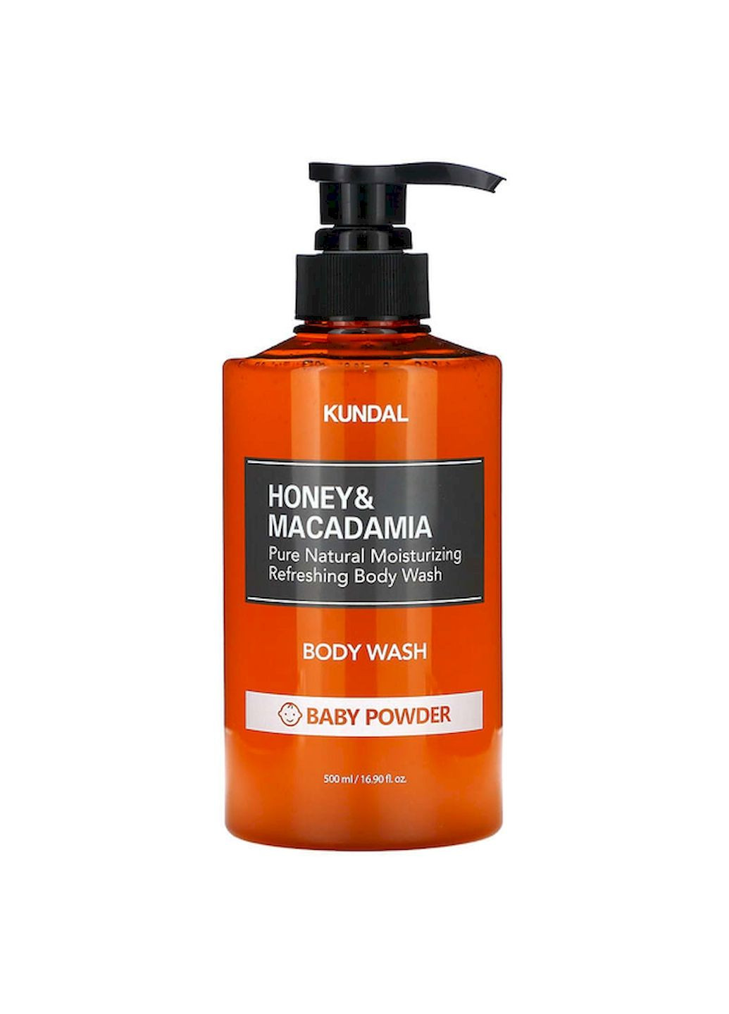 Гель для душа Honey & Macadamia Body Wash Baby Powder мед и макадамия аромат "Детская присыпка", 500 мл Kundal (303288125)