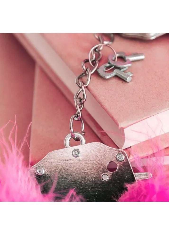 Наручники металлические с украшением Handcuffs Розовые CherryLove Adrien Lastic (282708450)