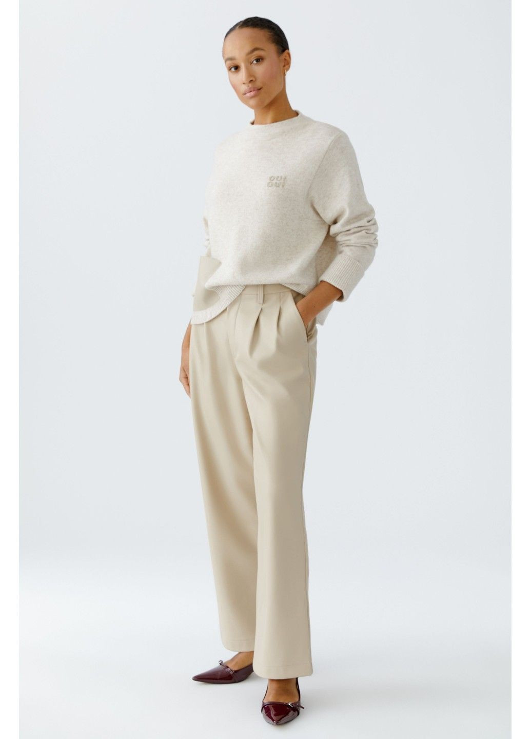 Штани жіночі Бежеві Oui (366420874)