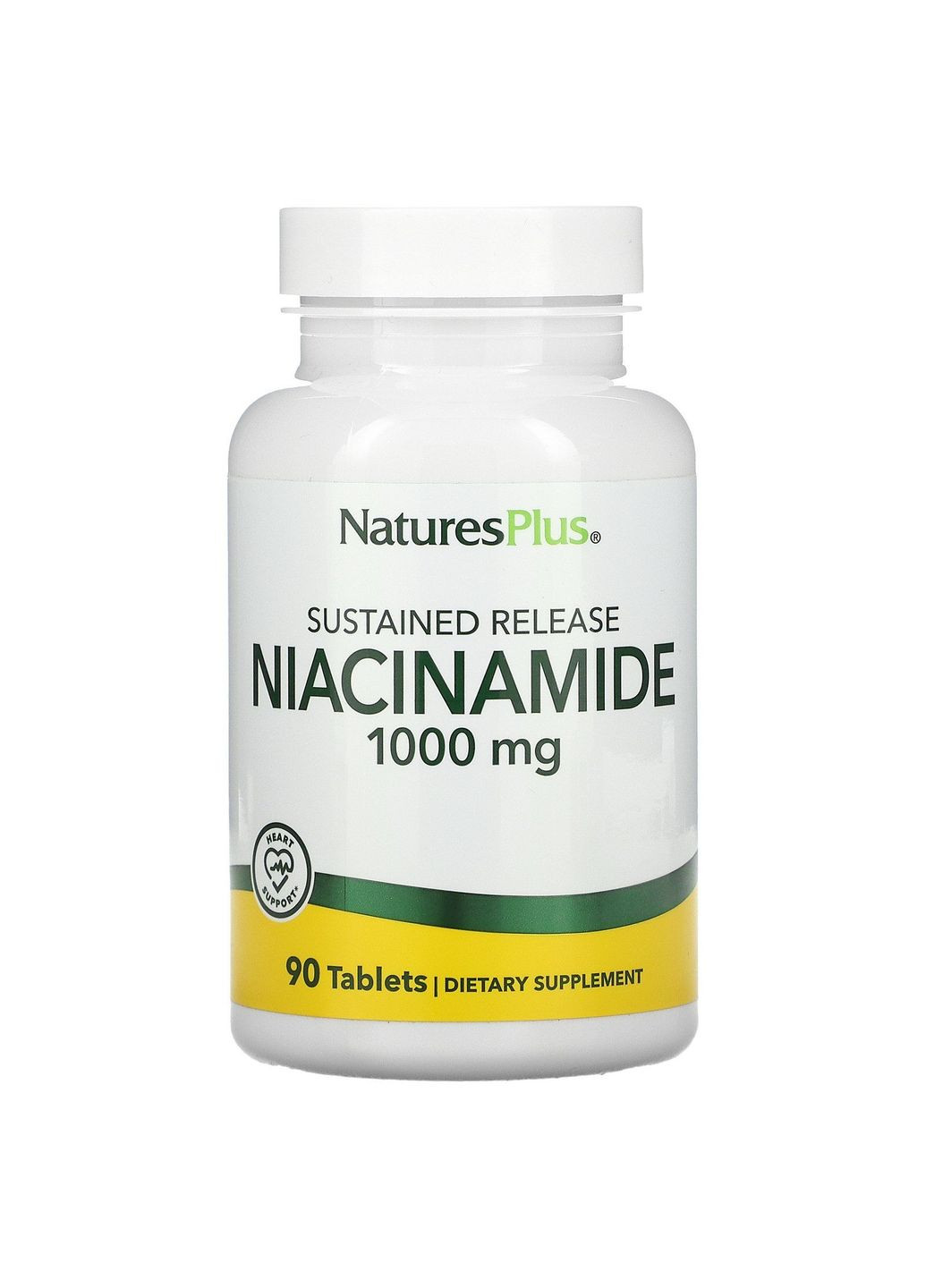 Ниацинамид, Niacinamide,, 1000 мг, 90 капсул Nature's Plus (362370990)