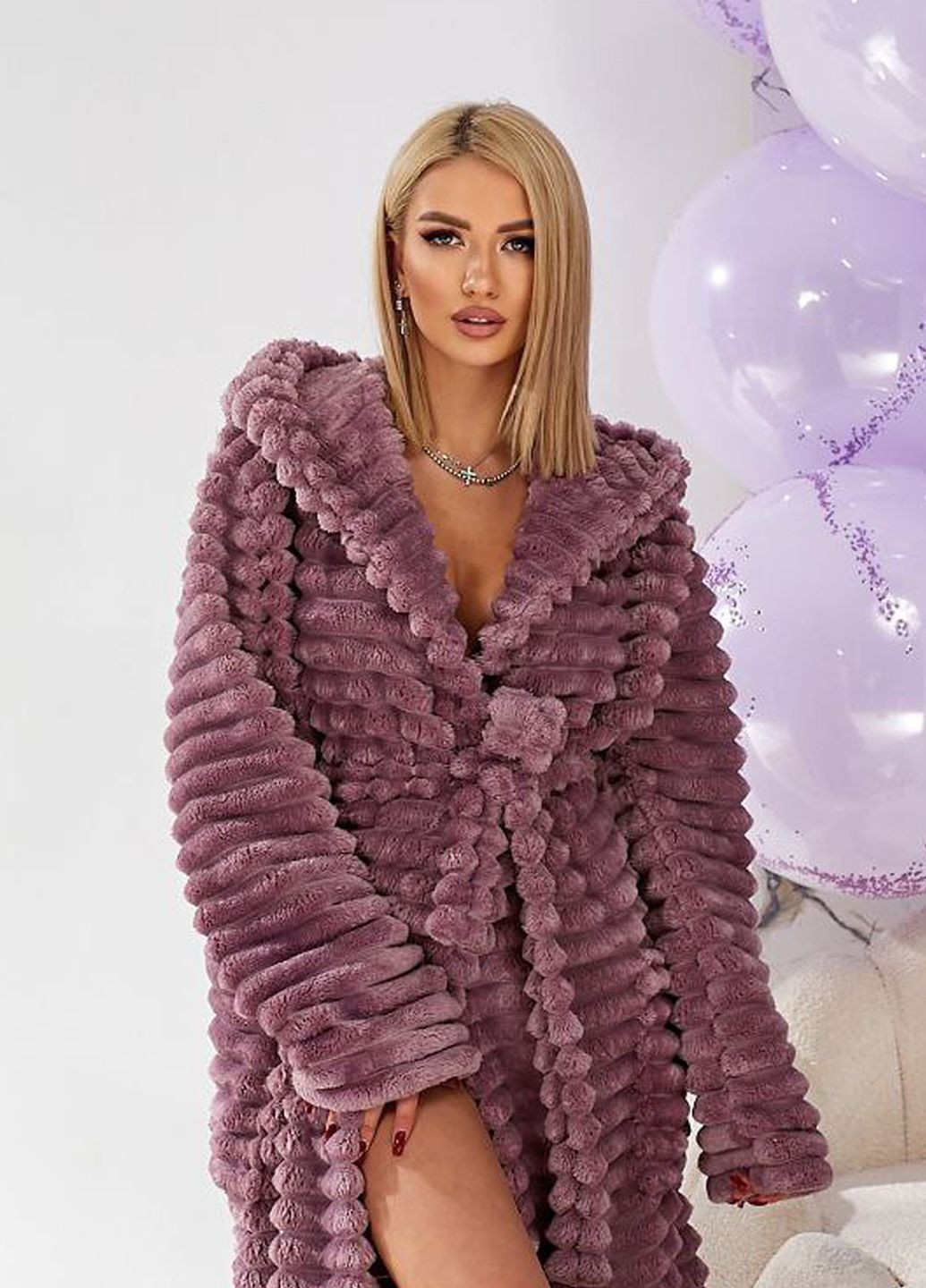 Махровий жіночий халат з капюшоном Selim-tekstil (308202199)