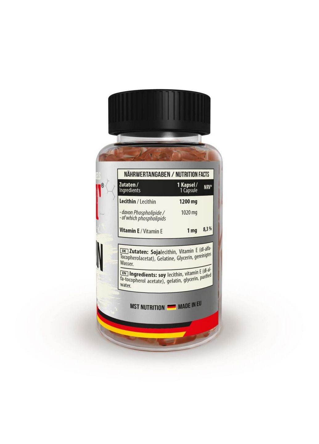 Натуральна добавка Lecithin 1200 mg, 100 капсул MST (293338804)