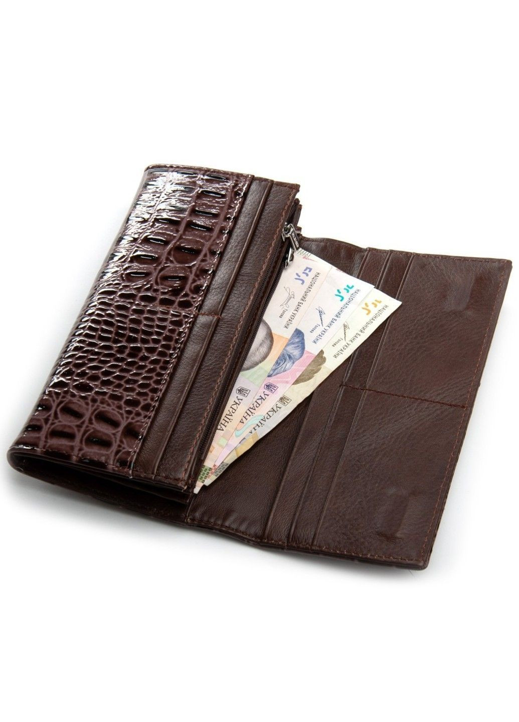 Женский лаковый кожаный кошелек PE PEW501-2 brown Dr. Bond (363254140)