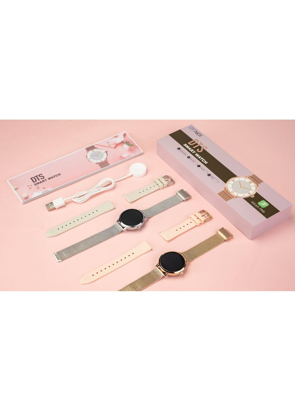 Розумний Годинник Рожевий Dts Gold Seli UWatch (392710450)