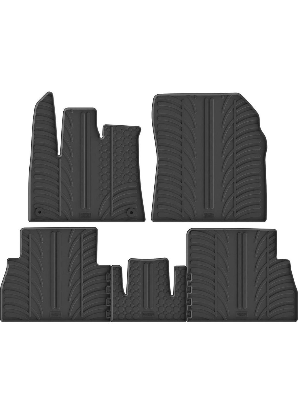 Резиновые коврики для Citroen Berlingo (mkIII); Peugeot Rifter (mkI); Опель Combo (mkV)(E) 2018→ Gledring (361231347)