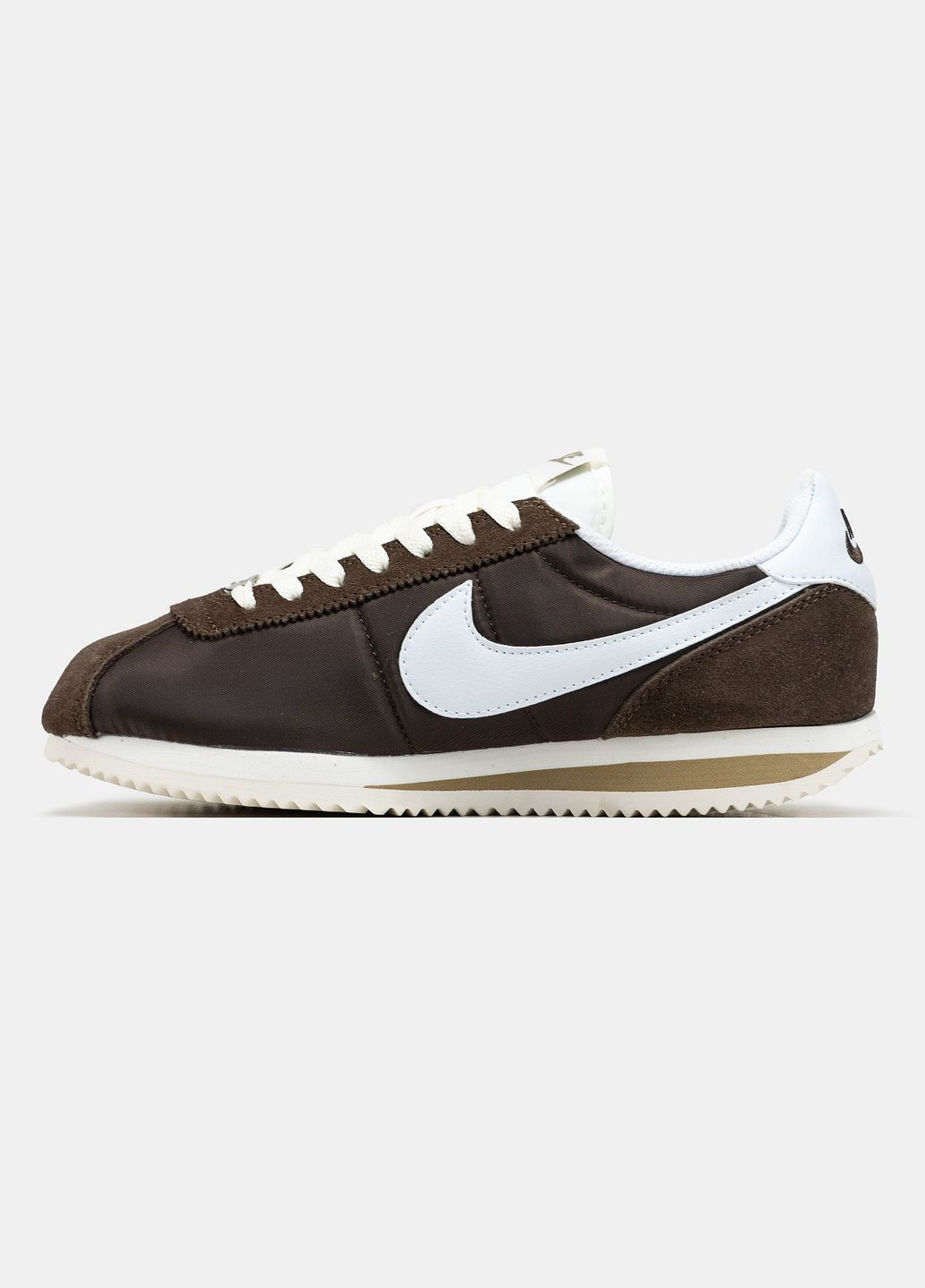 Кросівки жіночі і чоловічі Nike Cortez brown white | Найк Кортез коричневі білі No Brand коричневі всесезони (315155274)