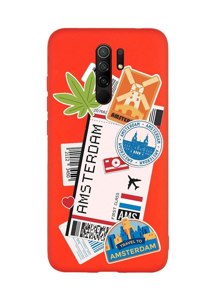 Матовий червоний чохол на Xiaomi Redmi Note 8 Pro:: Подорожі. Амстердам (принт 327) Creative (360700384)