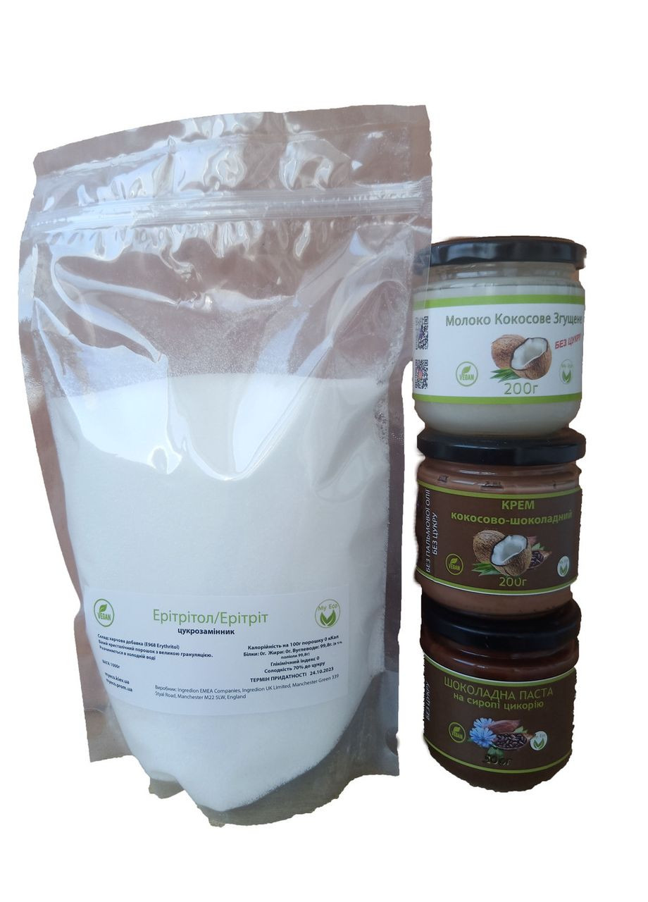 Эритритол, эритрол, эритрит 1000г No Brand (344585388)