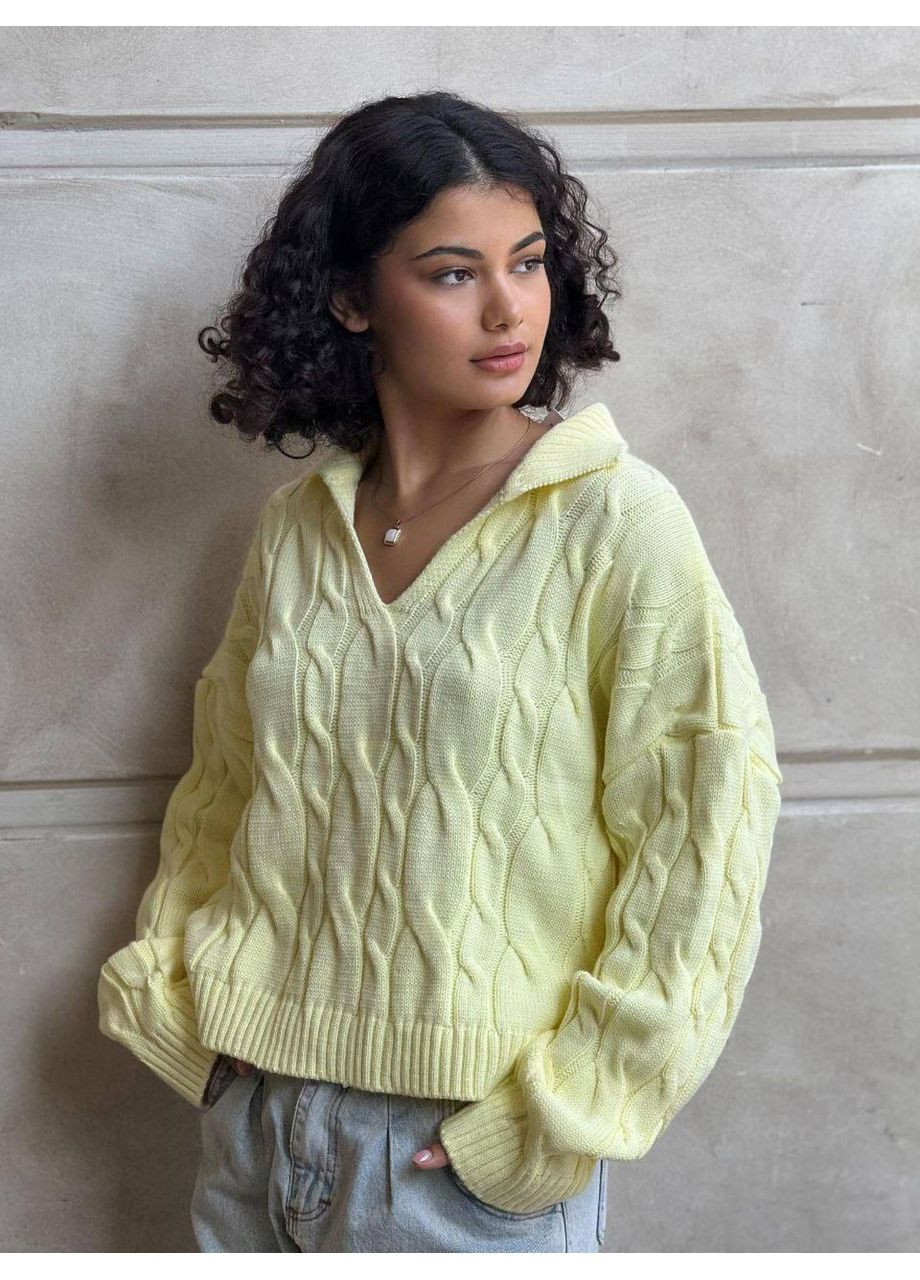 Желтый демисезонный женский свитер Asi.Store.ua
