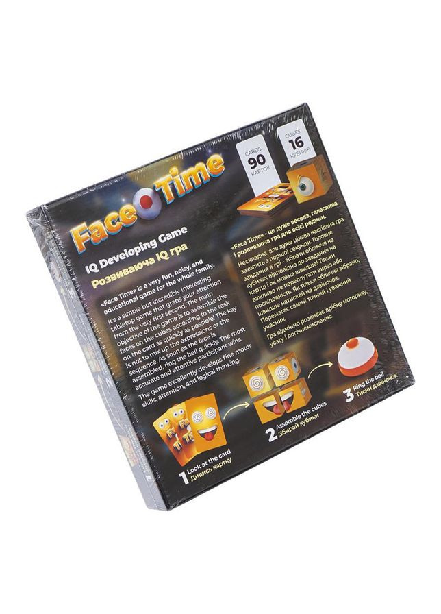Развивающая настольная игра "Face Time" FT01-01 с колокольчиком Danko Toys (300387504)