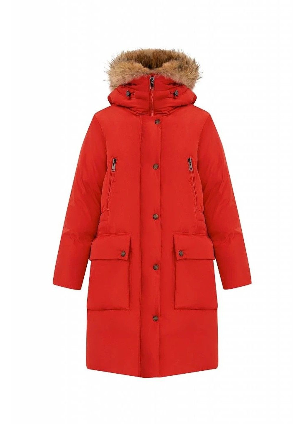 Червоний зимній Пуховик Finn Flare