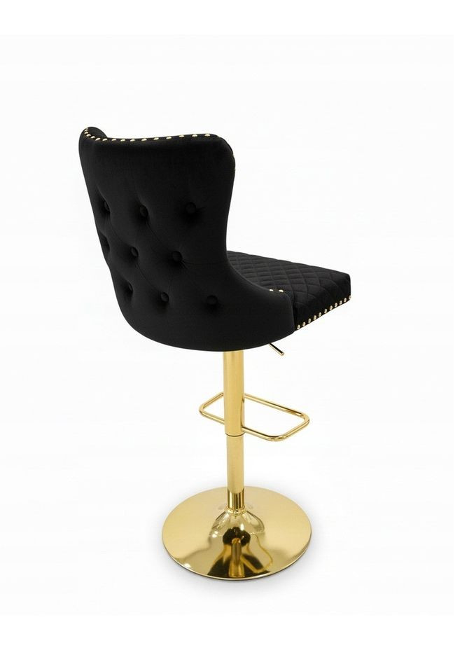 Барный стул гламурный Велюр (на золотой ножке) Lord (365550413)